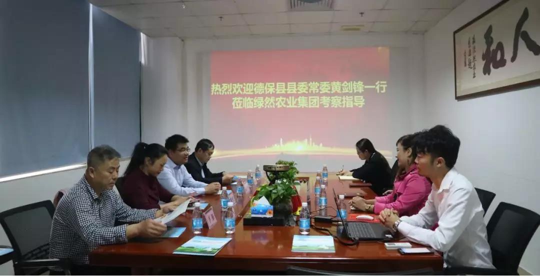 【集團動態(tài)】廣西德保縣縣委常委黃劍鋒一行蒞臨綠然集團考察指導工作